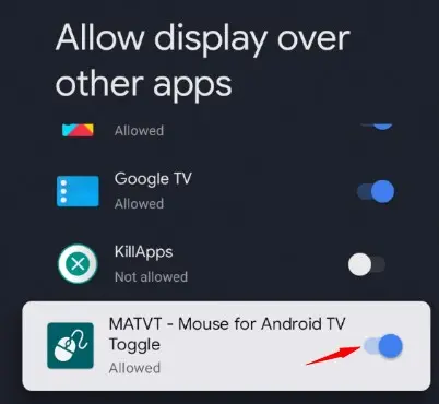 MATVT Mouse for Android TV Toggle